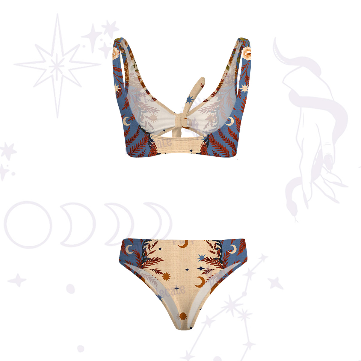 Purplehecate Celestial Ascension Versa-Tie Two-Piece Swimsuit