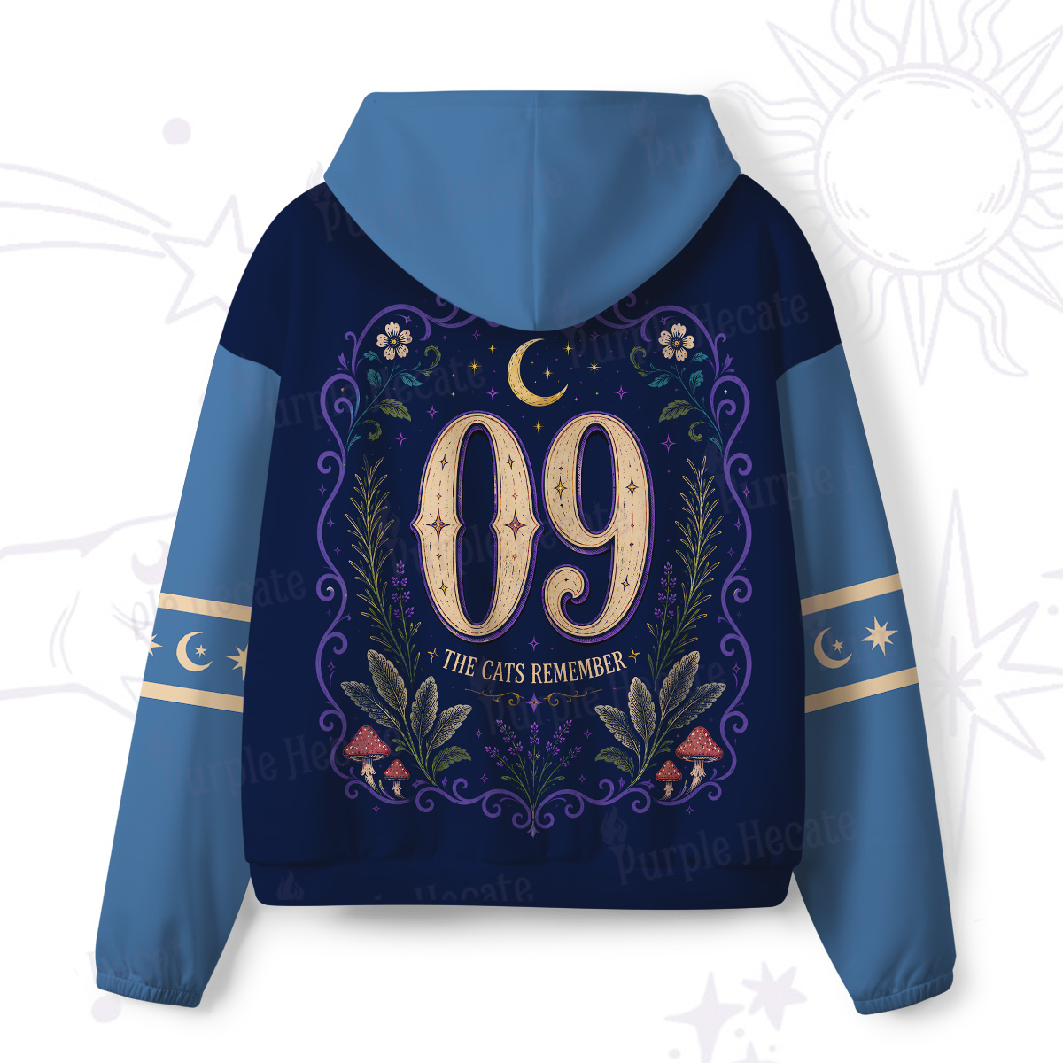 Purplehecate The Moon Whispers All-Over Print Hoodie