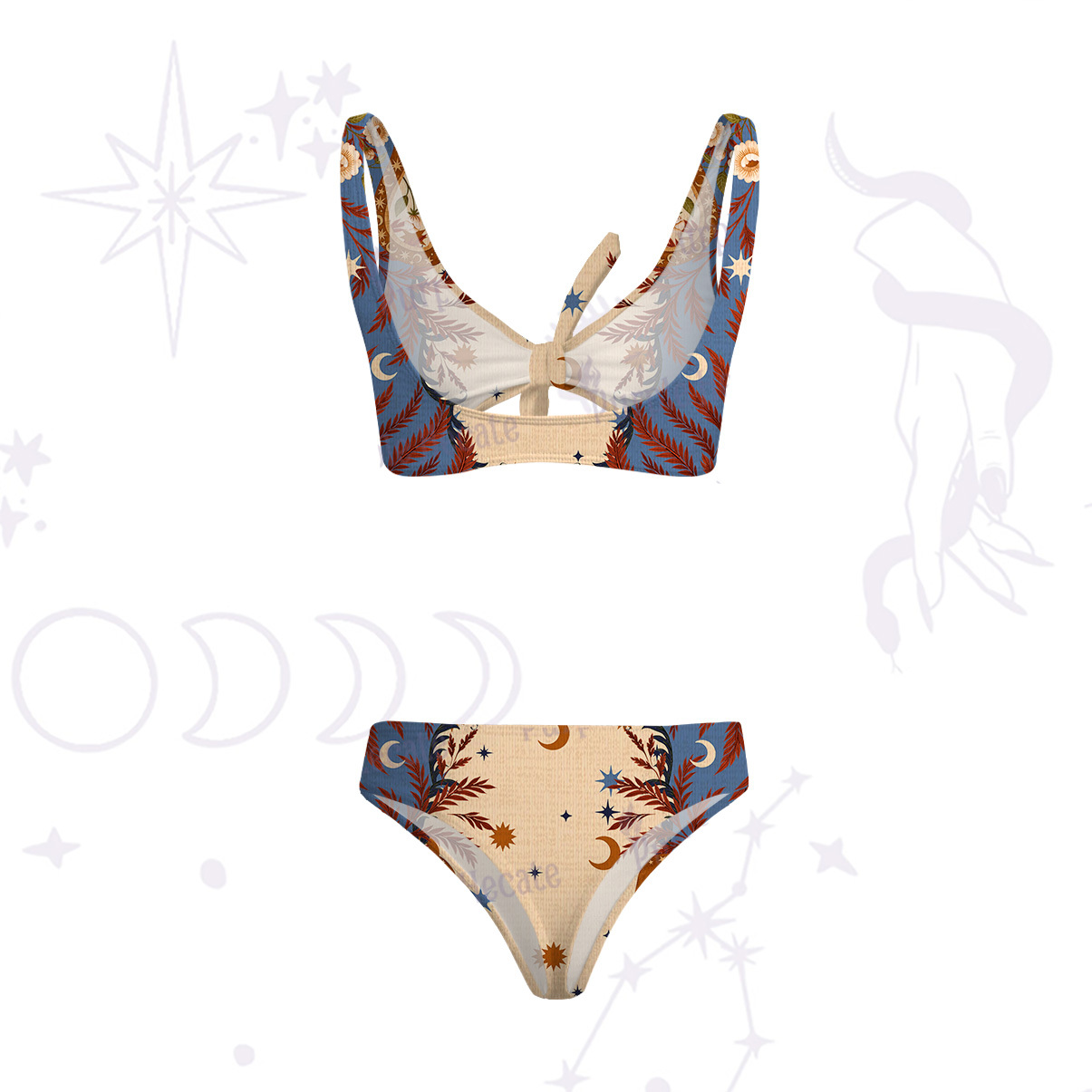 Purplehecate Celestial Ascension Versa-Tie Two-Piece Swimsuit