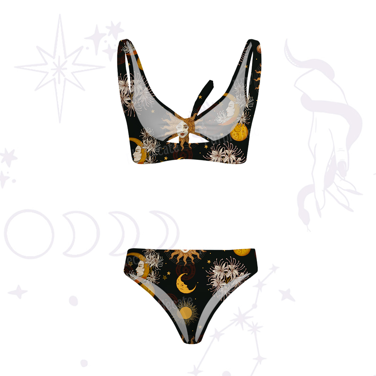Purplehecate Stellar Symphony Versa-Tie Two-Piece Swimsuit