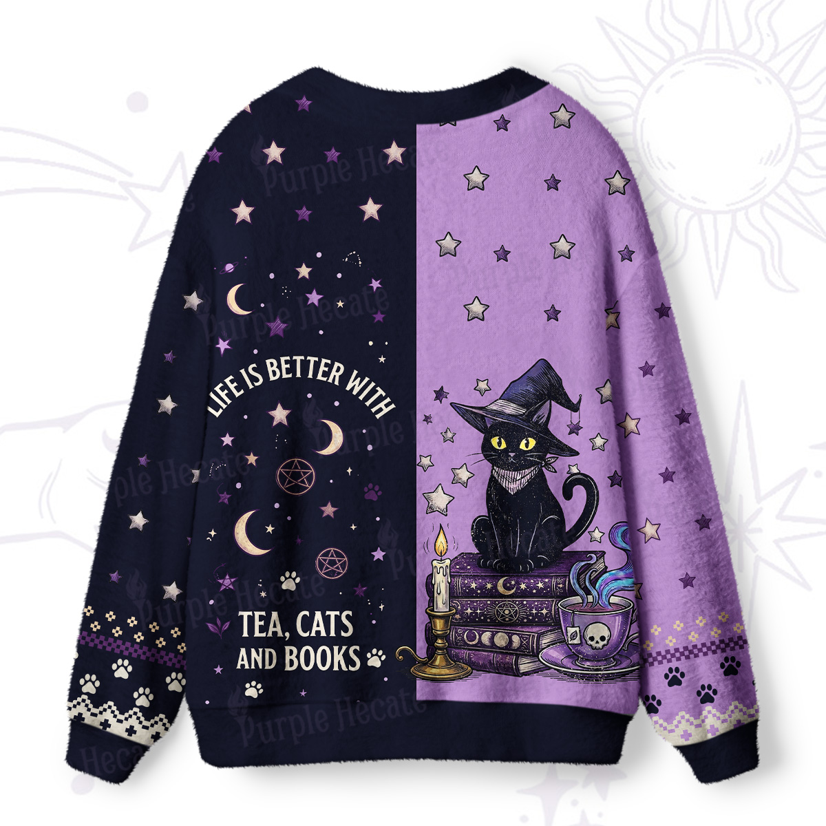 Purplehecate Spooky Liberal Feminist Witch Ugly Cardigan Sweaters