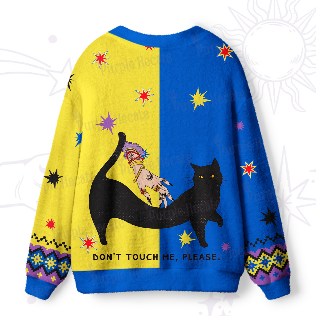 Purplehecate Don't Touch Me Ugly Cardigan Sweaters