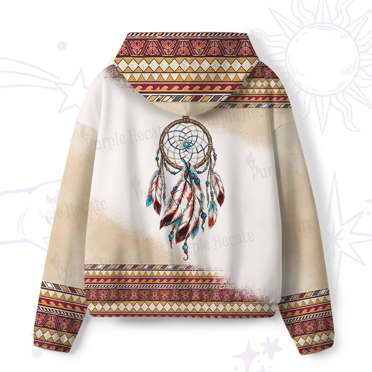 Purplehecate Sacred Dreamcatcher All-Over Print Hoodie
