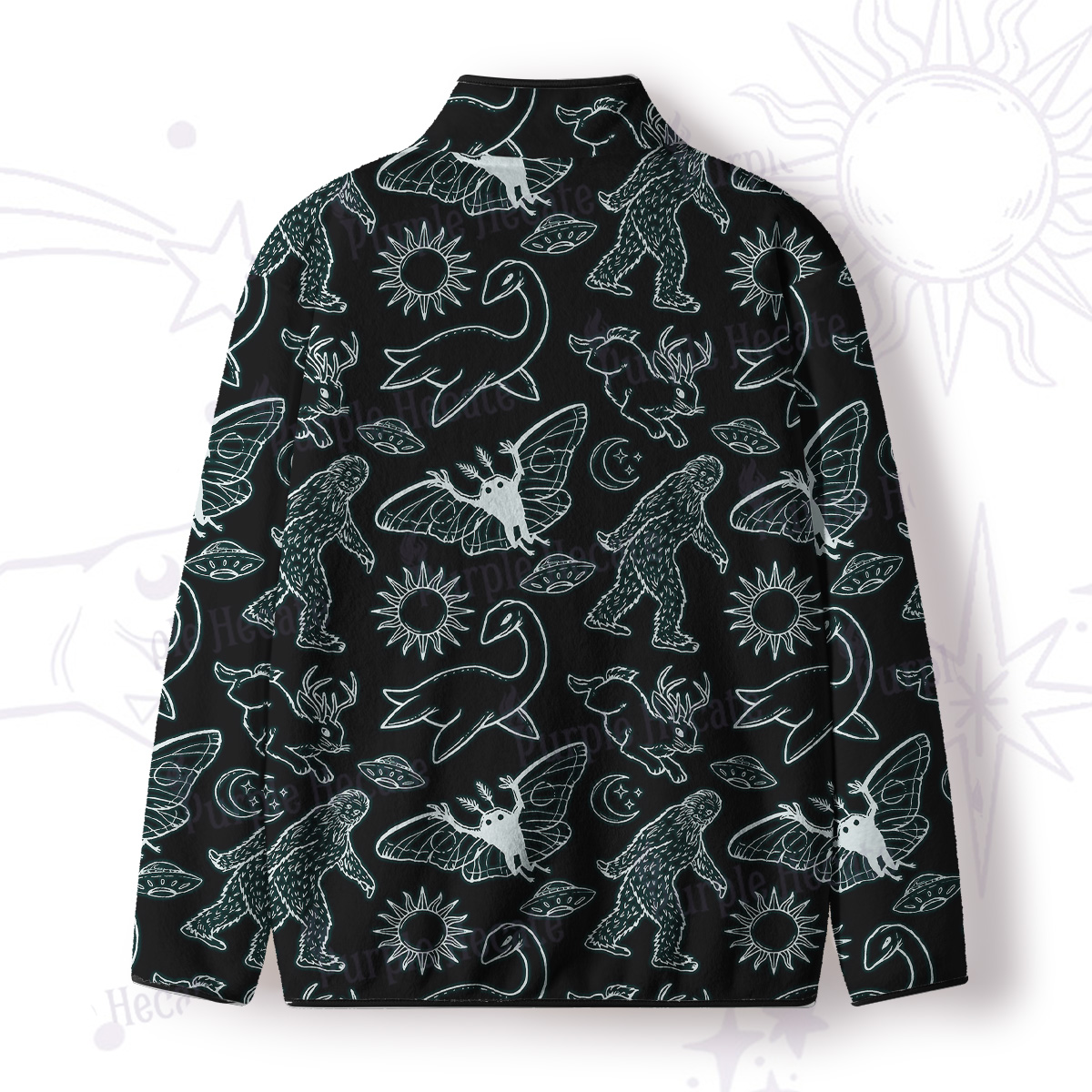 Purplehecate Cryptid Full Zip Fleece Jacket