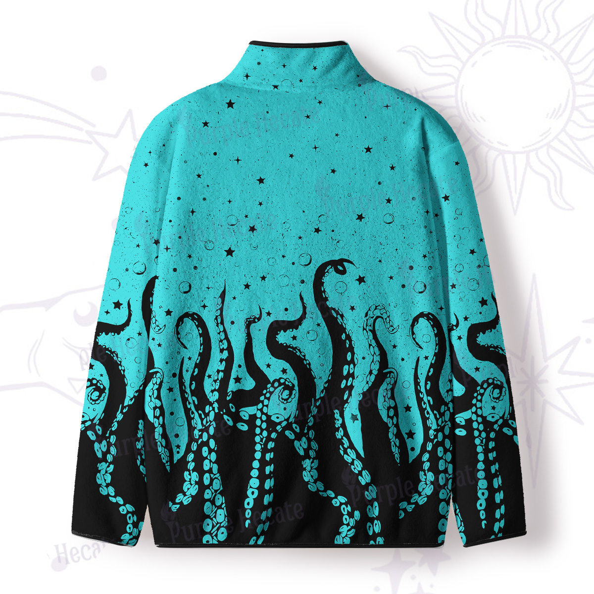 Purplehecate Tentacles of the Deep Full Zip Fleece Jacket