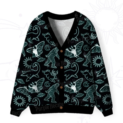 Purplehecate Cryptid Ugly Cardigan Sweaters