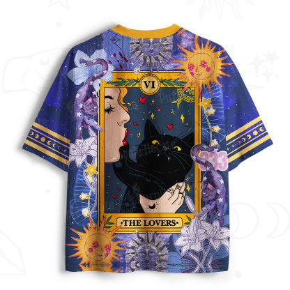 Purplehecate The Lovers Cat Tarot Mesh Jersey