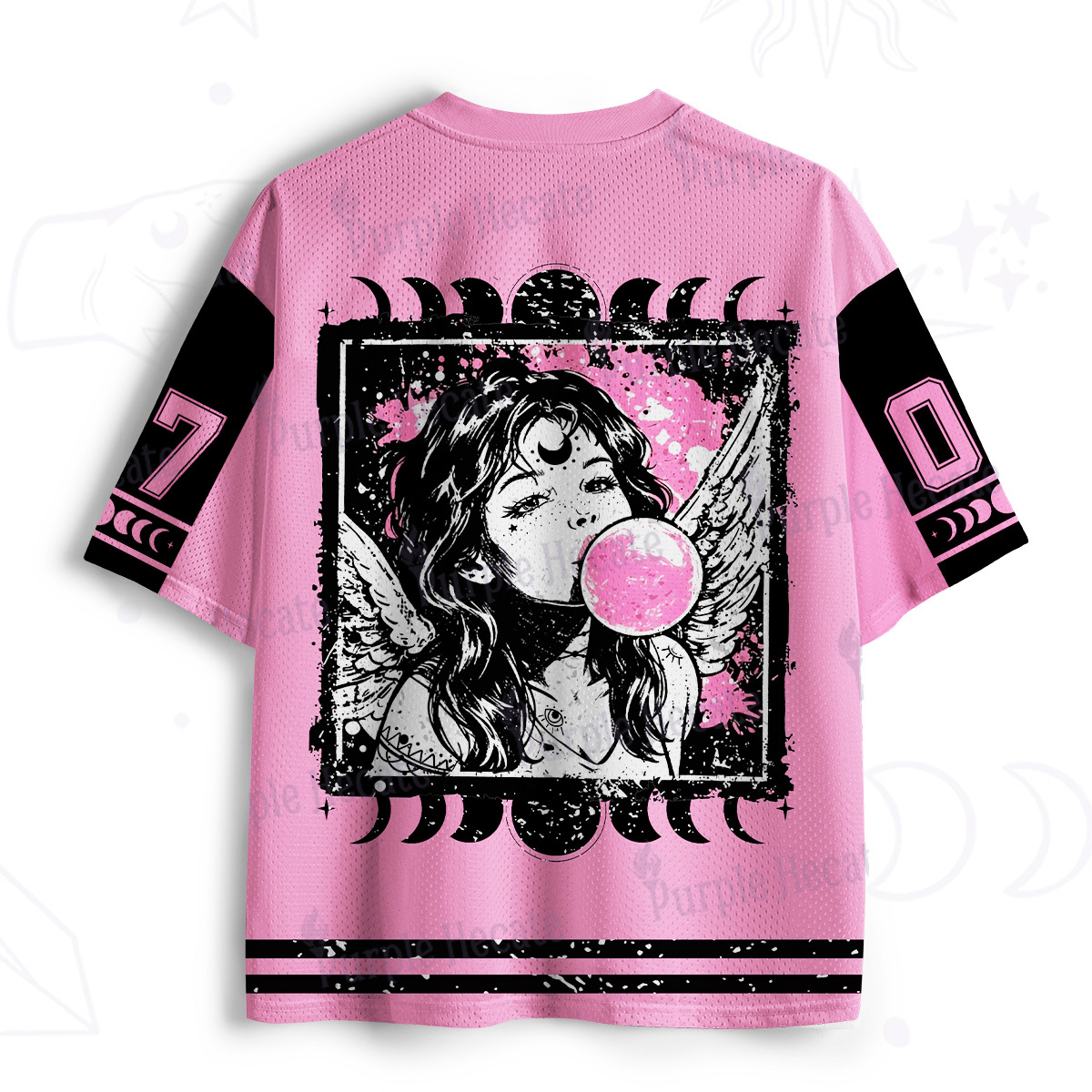 Purplehecate Grunge Angel with Bubblegum Mesh Jersey