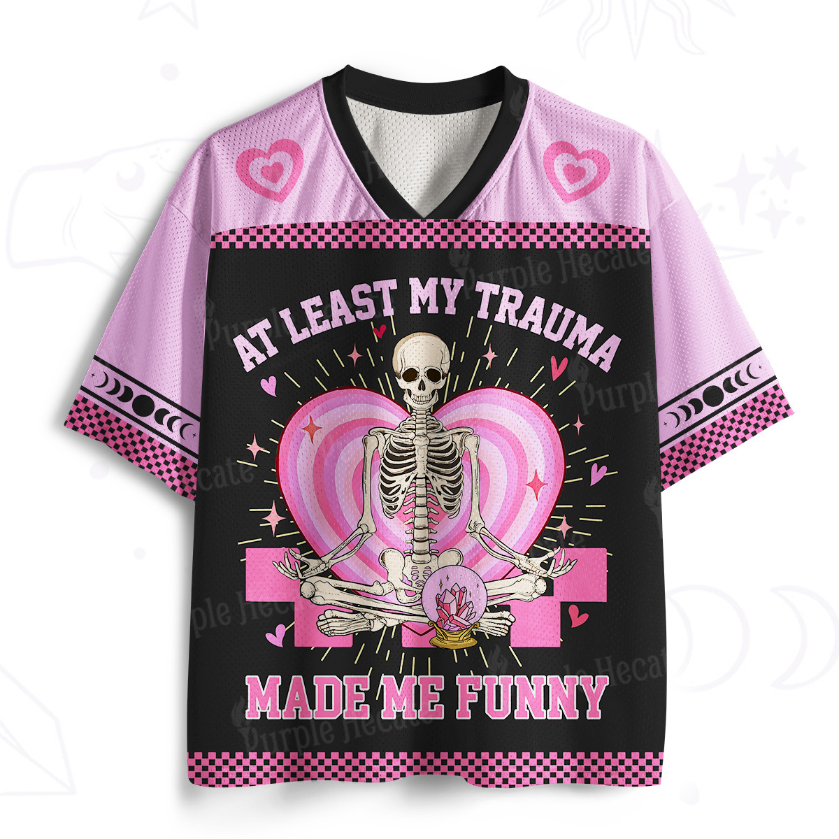 Purplehecate At Least My Trauma Made Me Funny Mesh Jersey