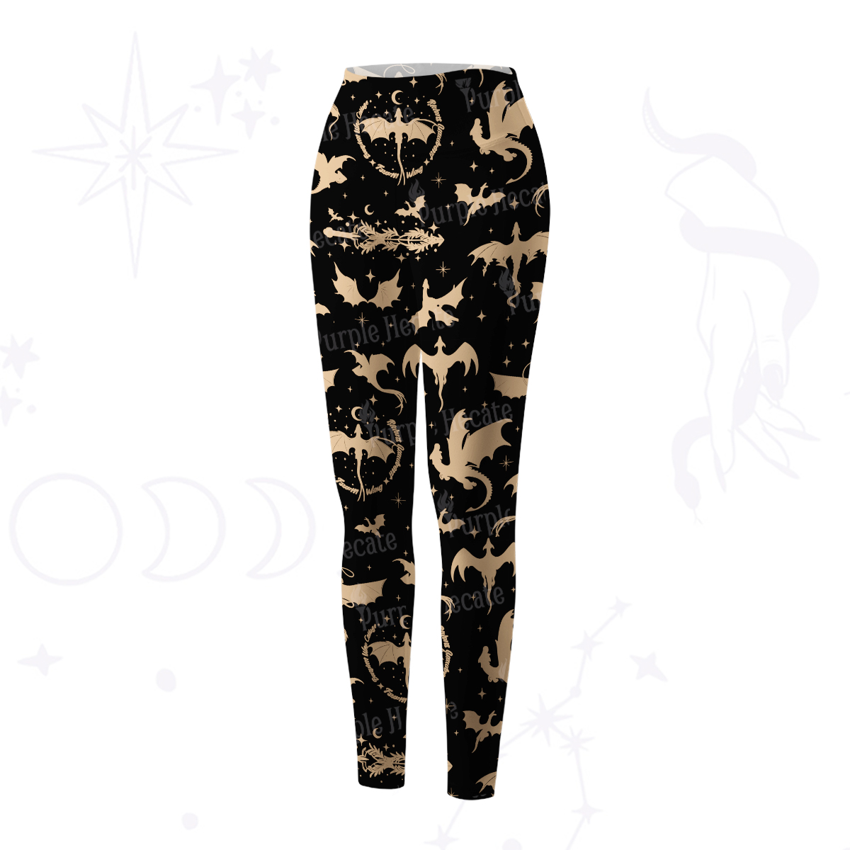 Purplehecate Fantasy Dragon Allover Yoga Pants