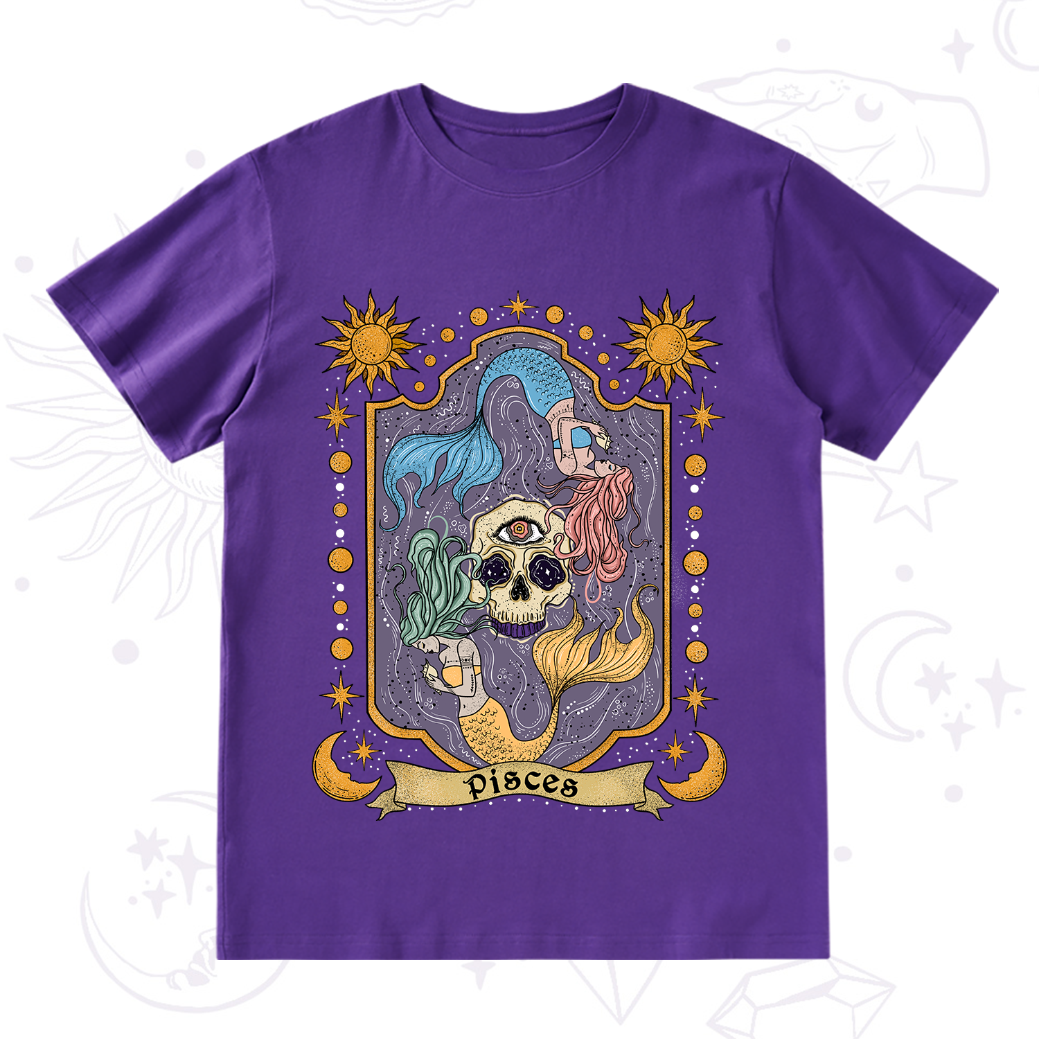 Purplehecate Pisces Zodiac T-Shirt