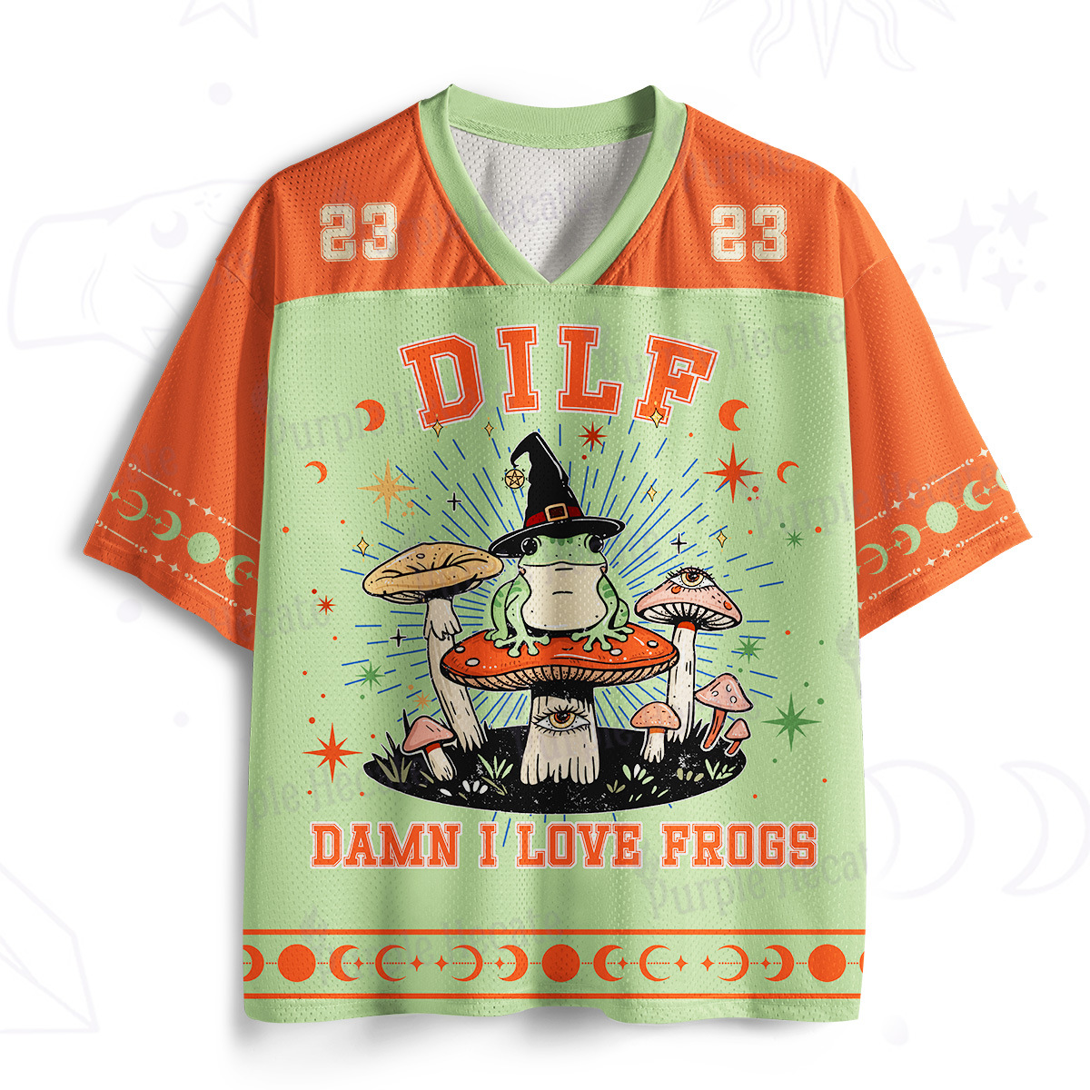 Purplehecate Dilf Damn I Love Frogs Mesh Jersey