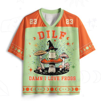 Purplehecate Dilf Damn I Love Frogs Mesh Jersey