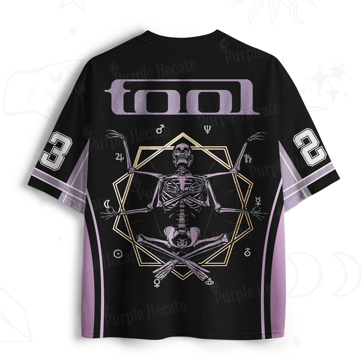 Purplehecate Skeleton Soul Meditation Mesh Jersey