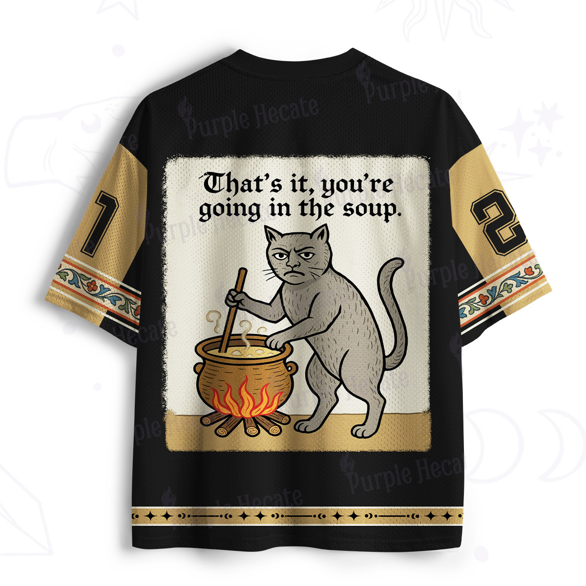 Purplehecate That's It You're Going in the Soup Mesh Jersey