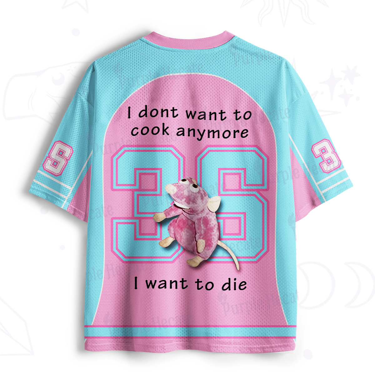 Purplehecate I Don’t Want to Cook Anymore Mesh Jersey