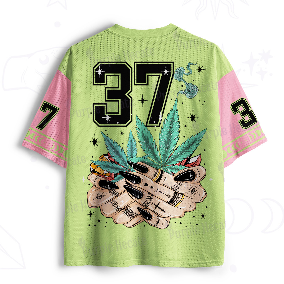 Purplehecate Drugs Not Hugs Mesh Jersey