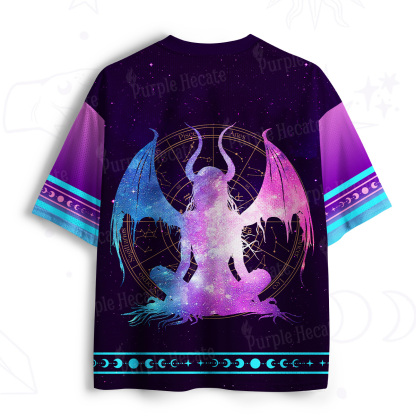 Purplehecate Pastel Goth Horned Demon Zodiac Mesh Jersey