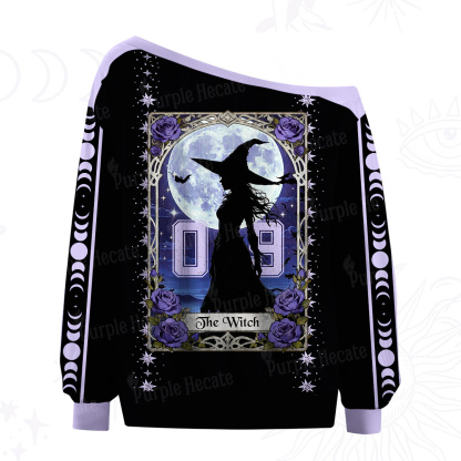 Purplehecate The Witch Off The Shoulder Graphic Jersey