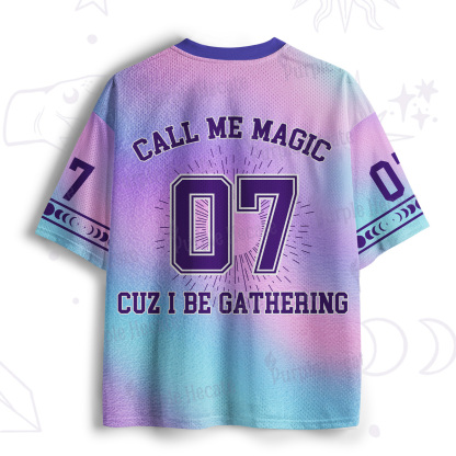 Purplehecate Call Me Magic Cuz I Be Gathering Mesh Jersey