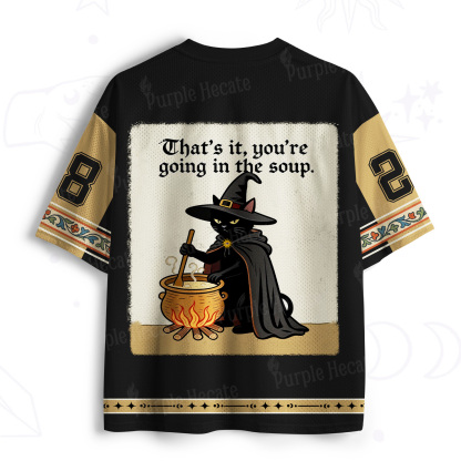 Purplehecate That's It You're Going in the Soup Cat Mesh Jersey