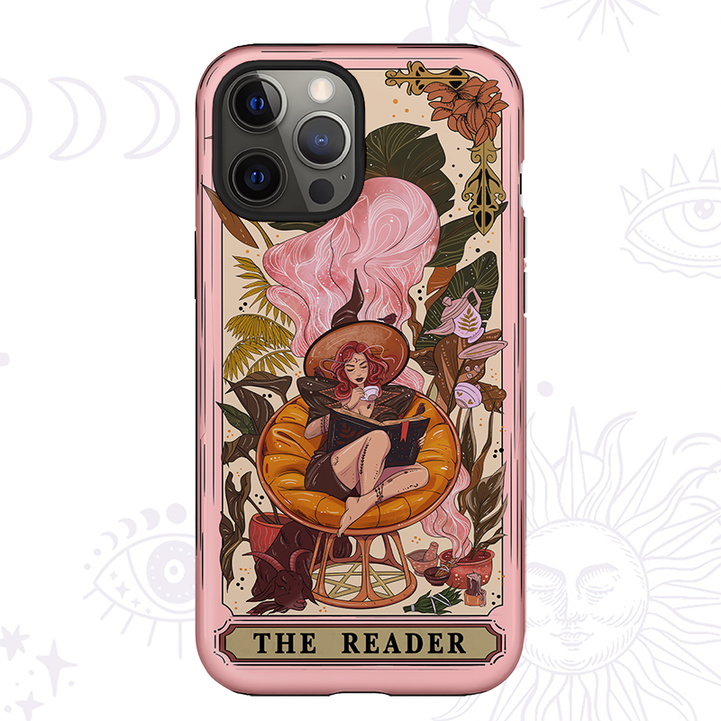 Purplehecate The Reader Tarot Card Phone Case
