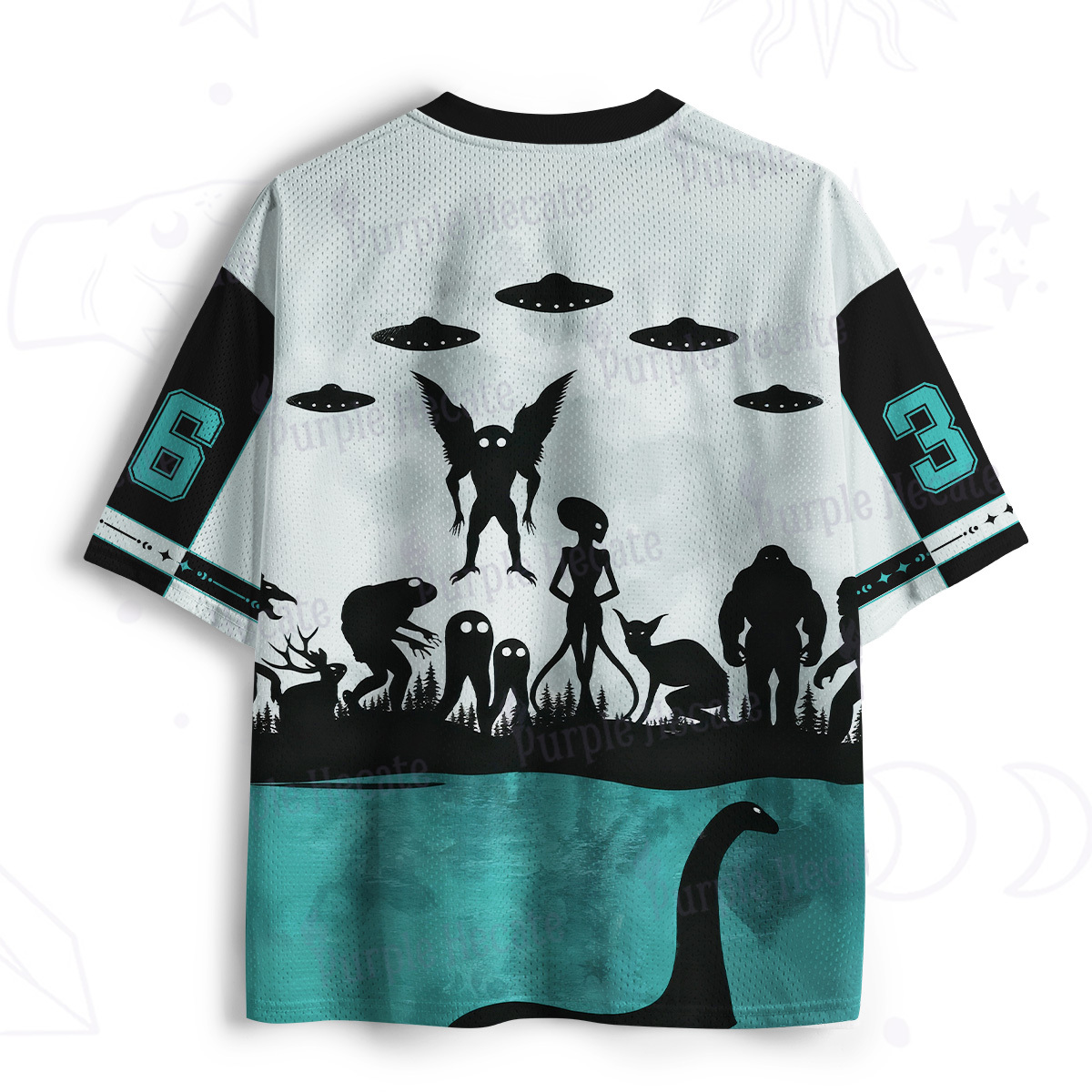 Purplehecate Alien Lake Monster Encounter Mesh Jersey