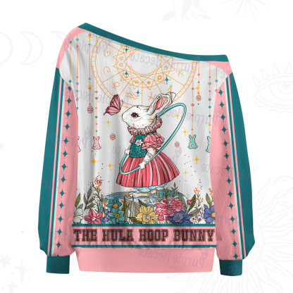 Purplehecate The Hula Hoop Bunny Off The Shoulder Graphic Jersey