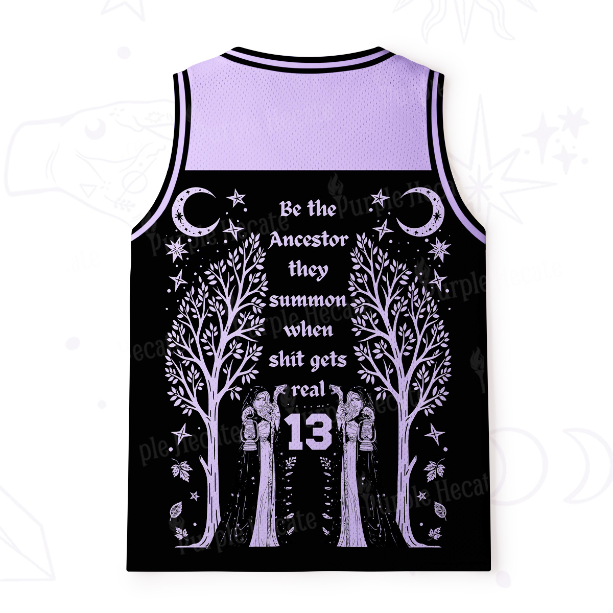 [Copy]Purplehecate Be The Ancestor They Summon When Shit Gets Real Mesh Jersey Tank Top