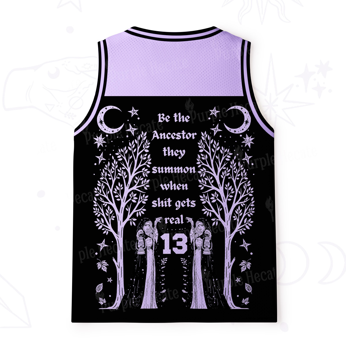 [Copy]Purplehecate Be The Ancestor They Summon When Shit Gets Real Mesh Jersey Tank Top