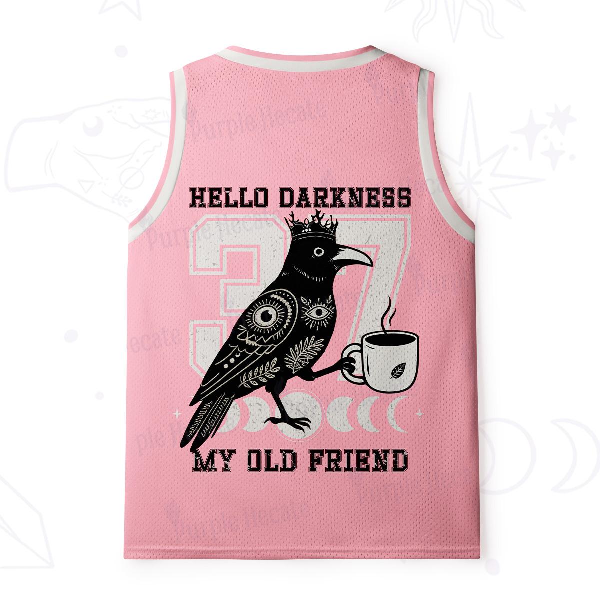 Purplehecate Hello Darkness My Old Friend Mesh Jersey Tank Top