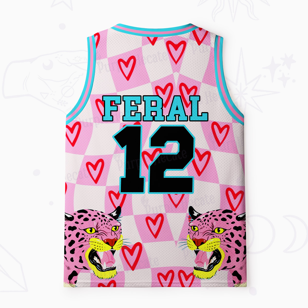 Purplehecate Feral Leopard Mesh Jersey Tank Top