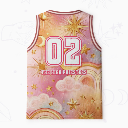 Purplehecate The High Priestess Tarot Card Mesh Jersey Tank Top