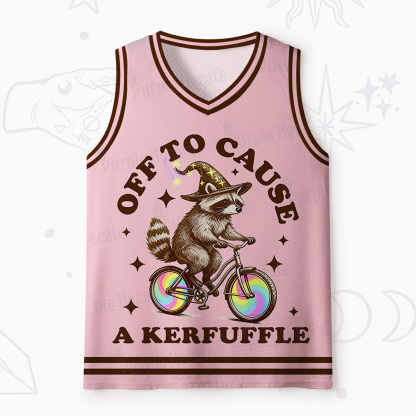 Purplehecate Off To Cause A Kerfuffle Mesh Jersey Tank Top
