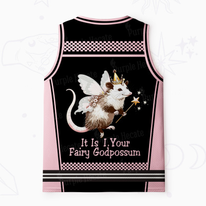 Purplehecate It Is I Your Fairy Godpossum Mesh Jersey Tank Top