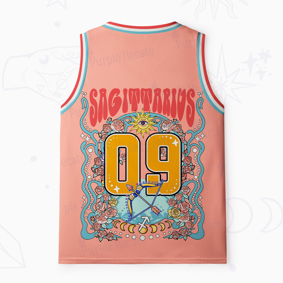 Purplehecate Aries Spirit Zodiac Mesh Jersey Tank Top