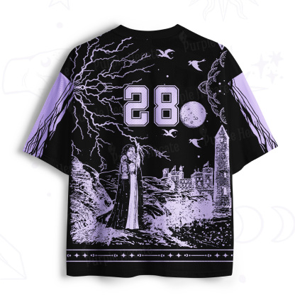 Purplehecate Black Moon Witch Spell Casting Mesh Jersey