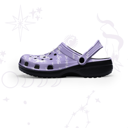 Purplehecate Live Laugh Lucifer Rubber Clogs