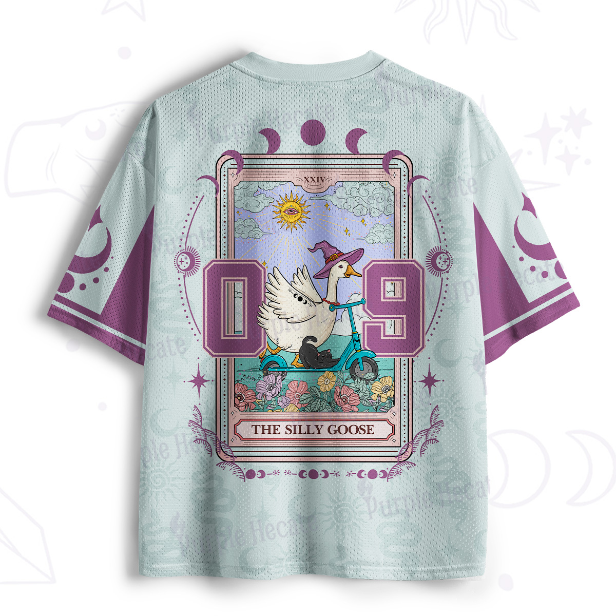 Purplehecate The Silly Goose Tarot Card Mesh Jersey