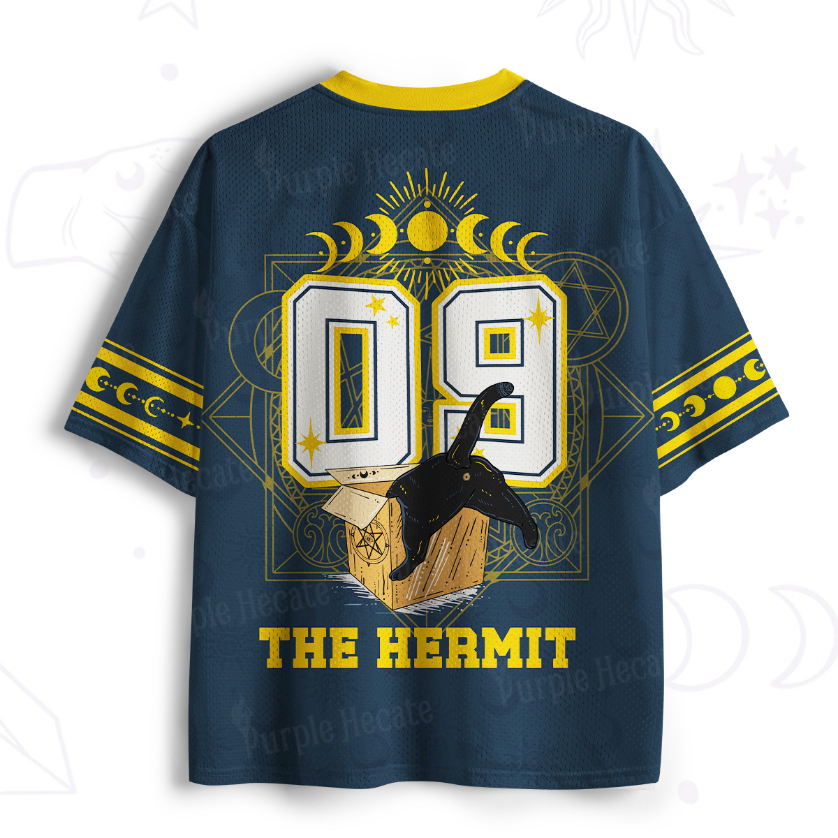 Purplehecate The Cardboard Hermit Cat Mesh Jersey