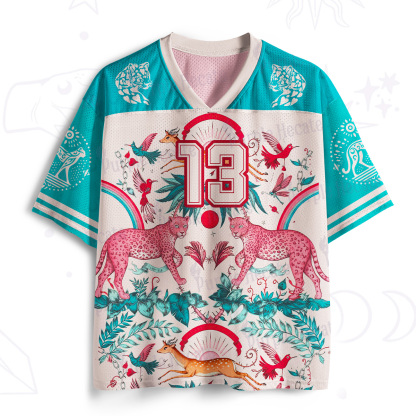 Purplehecate Enchanted Forest Pink Leopard Mesh Jersey