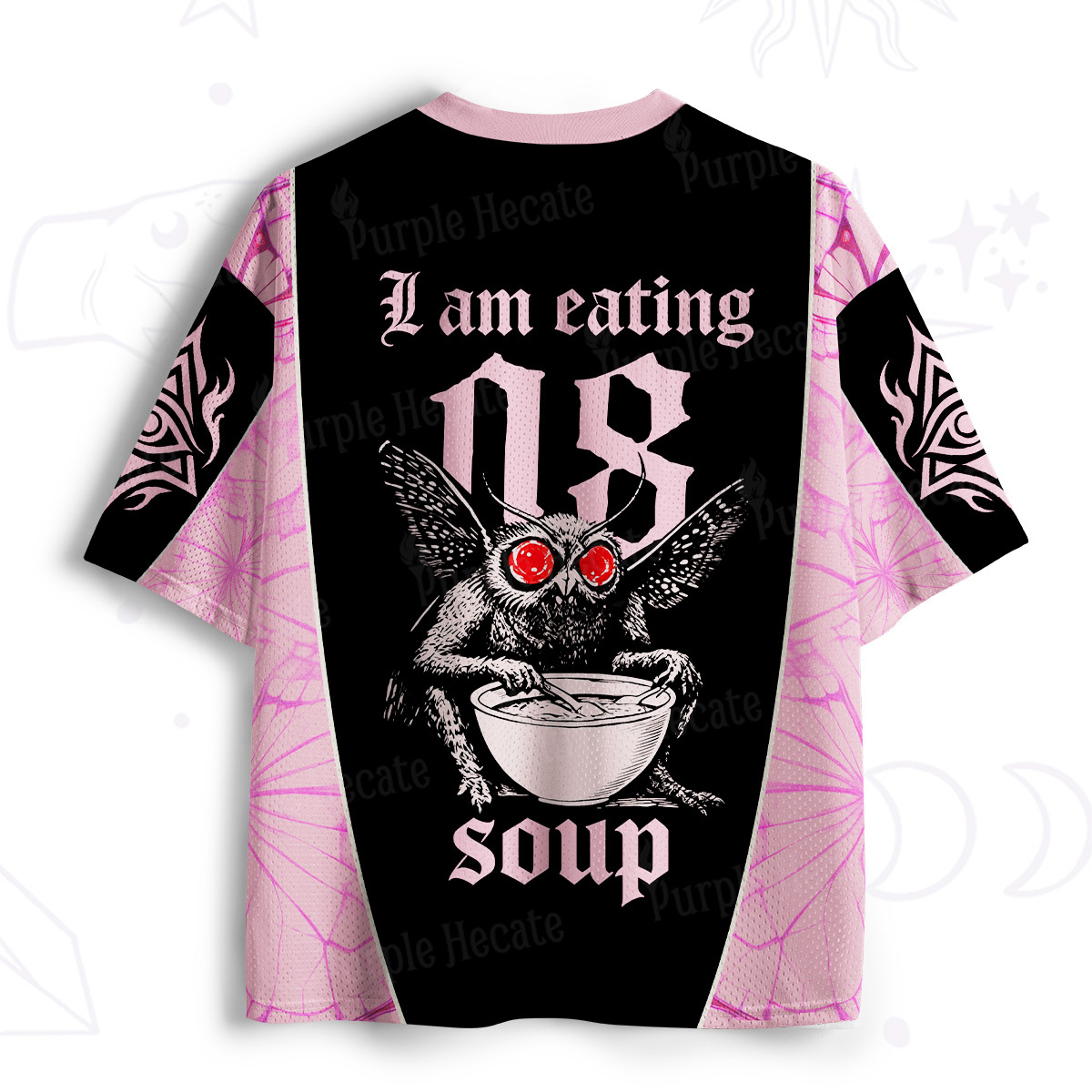 Purplehecate Mothman Eating Soup Mesh Jersey