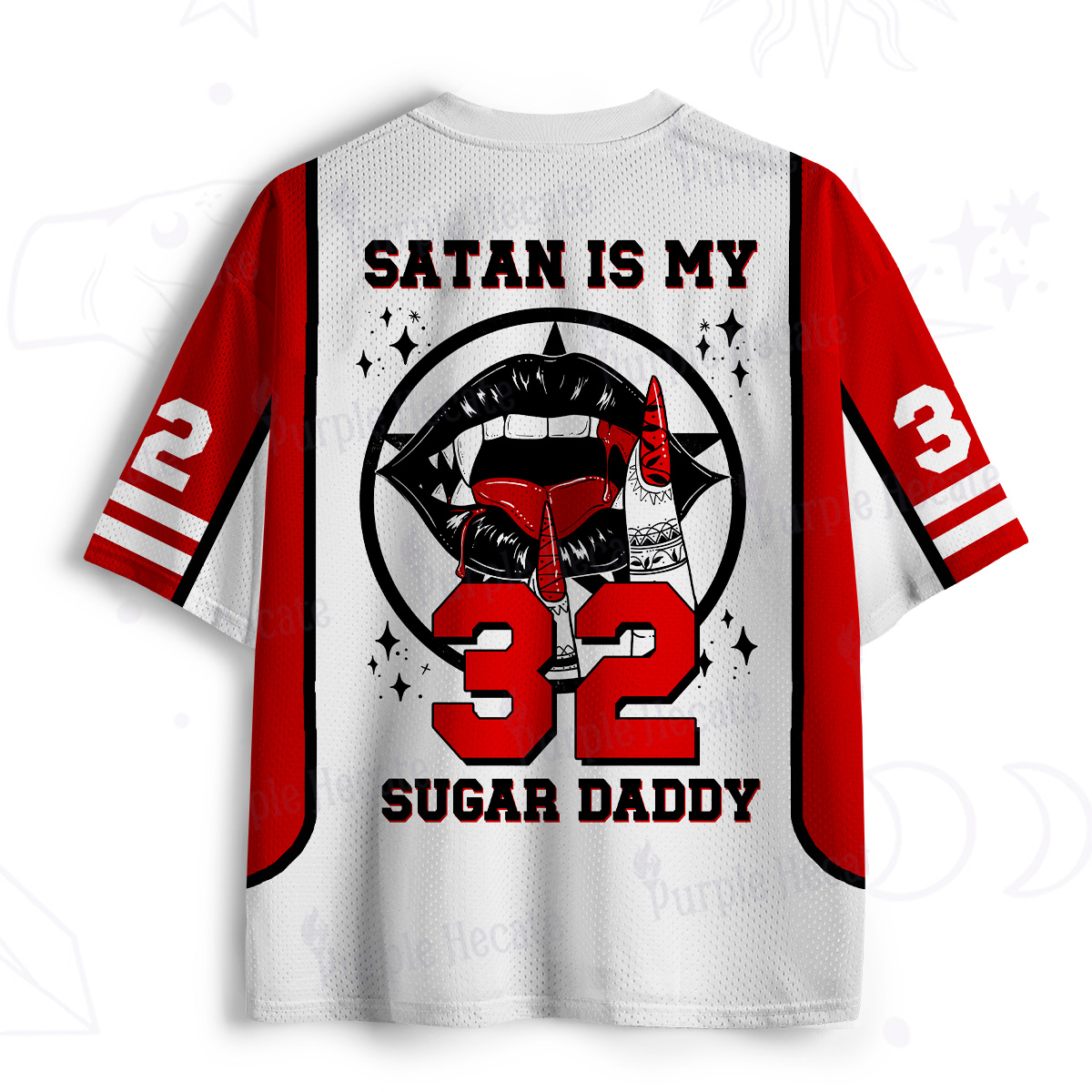 Purplehecate Satan Is My Sugar Daddy Mesh Jersey