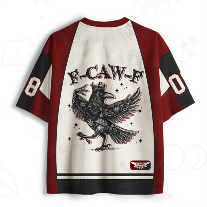 Purplehecate F-caw-f Funny Crow Mesh Jersey