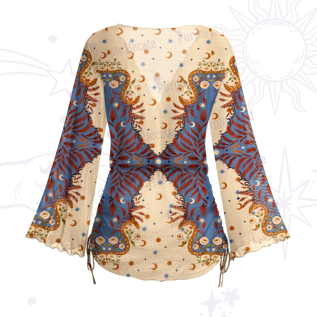 Purplehecate Celestial Ascension Mesh Cover Up Dress