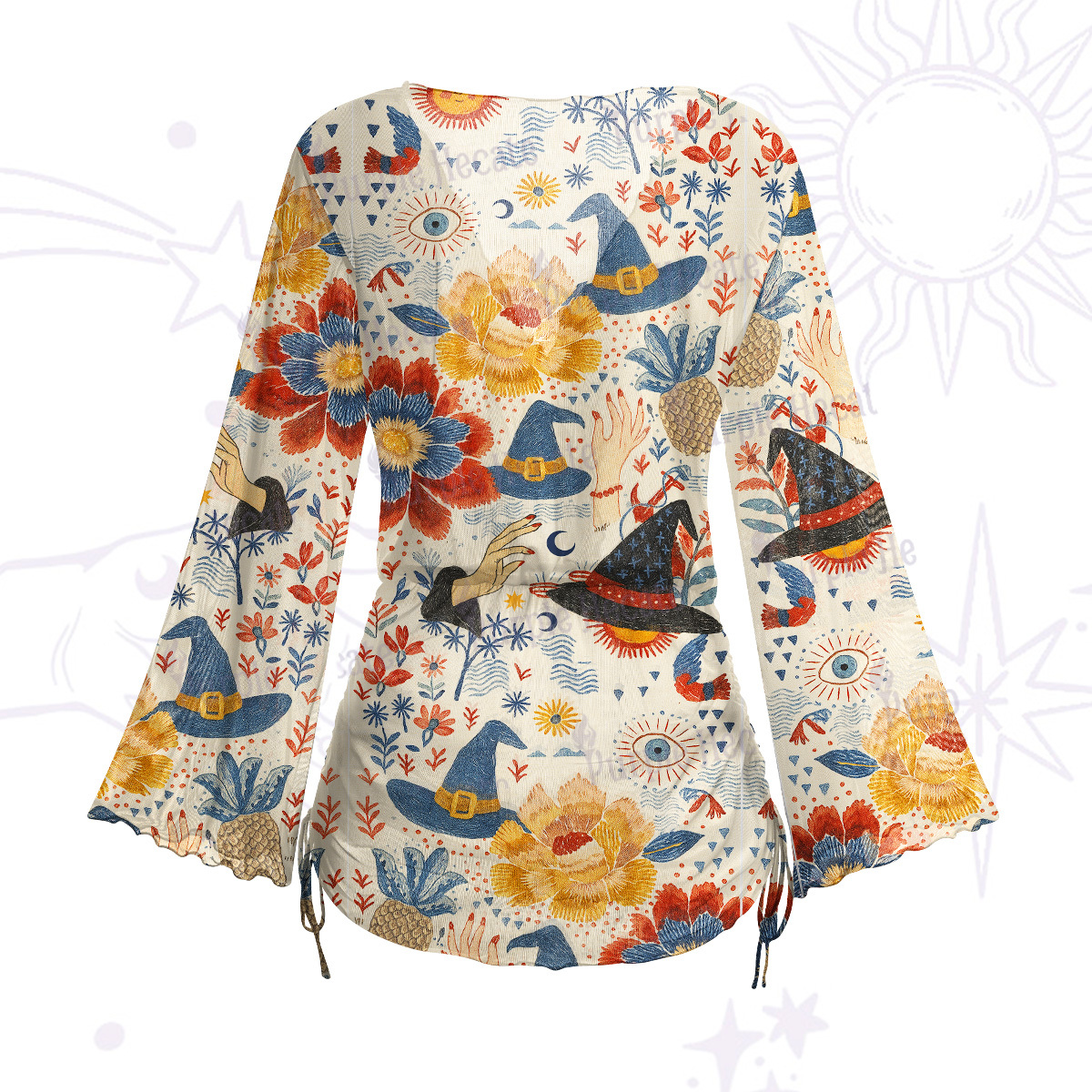 Purplehecate Witching Bloom Mesh Cover Up Dress