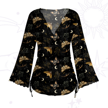 Purplehecate Moth Moon Mesh Cover Up Dress