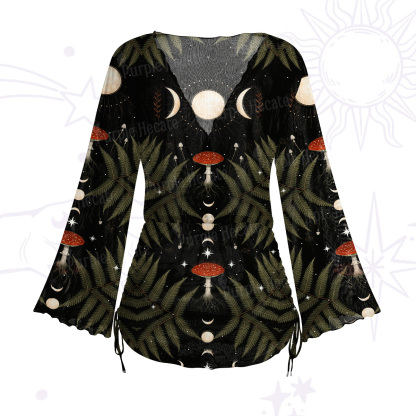 Purplehecate Moonlit Mushroom Gown Mesh Cover Up Dress