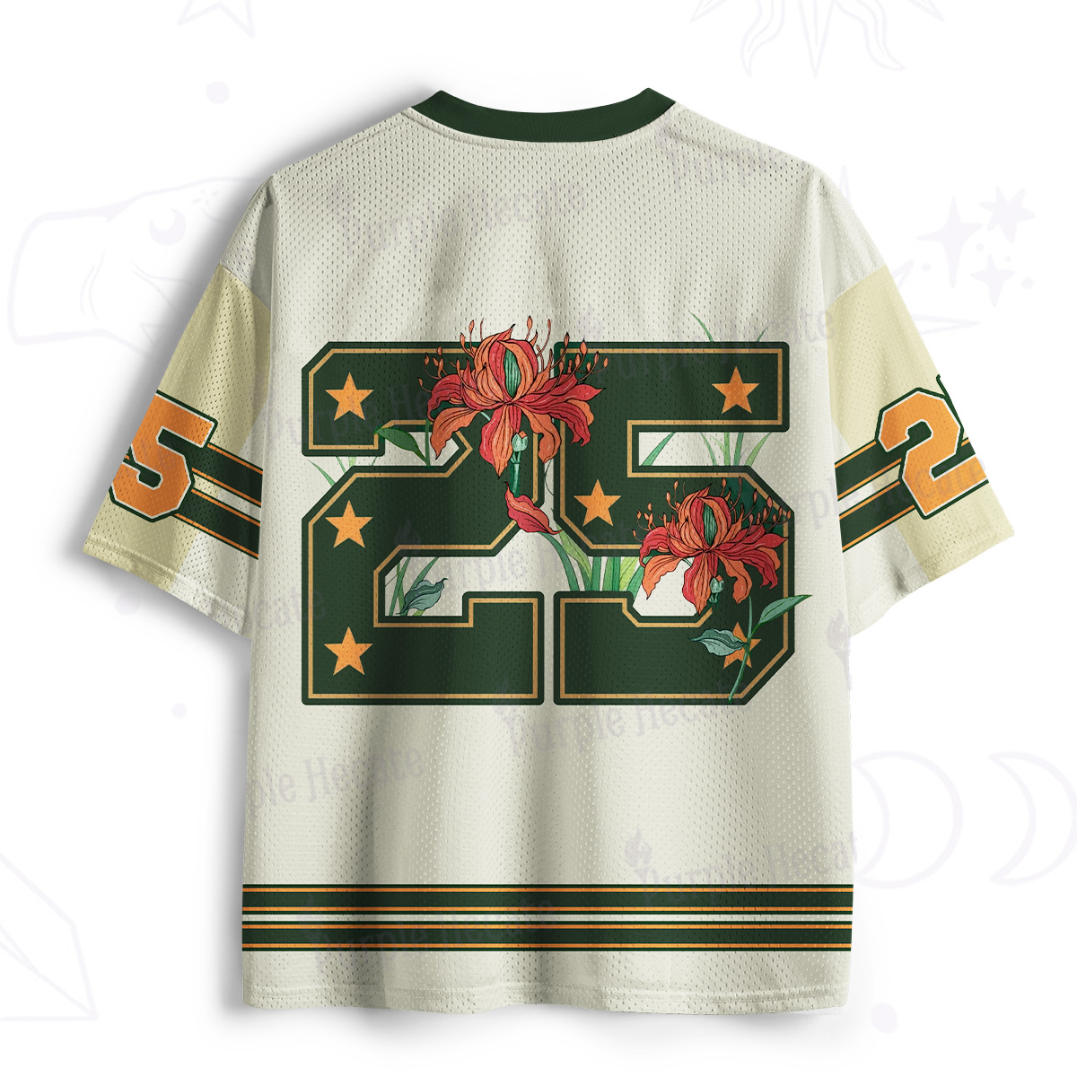 Purplehecate Vintage Floral 25 Mesh Jersey