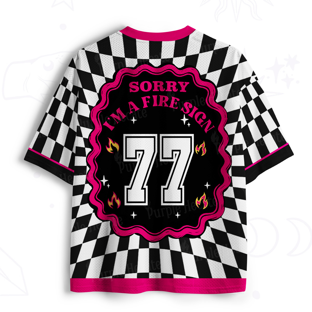 Purplehecate Sorry I'm A Fire Sign Mesh Jersey